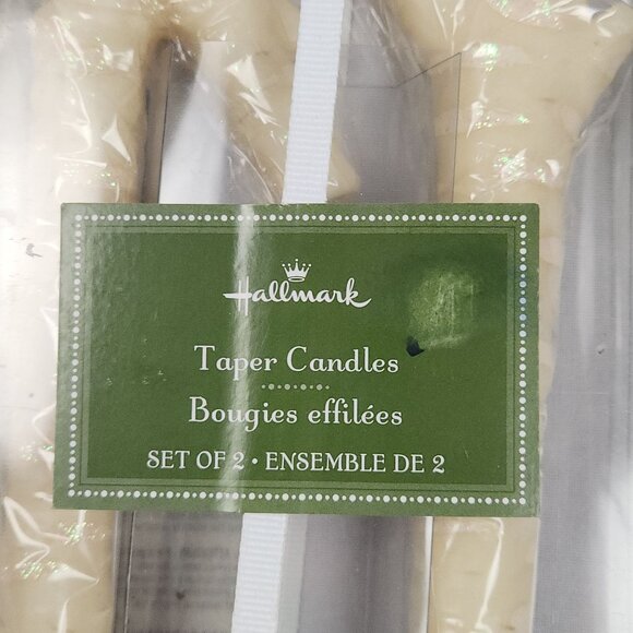 Vintage Hallmark Ivory Branch Taper Candles Set Of 2 Elegant Decor 12" 1DCJ6229 - Picture 6 of 6